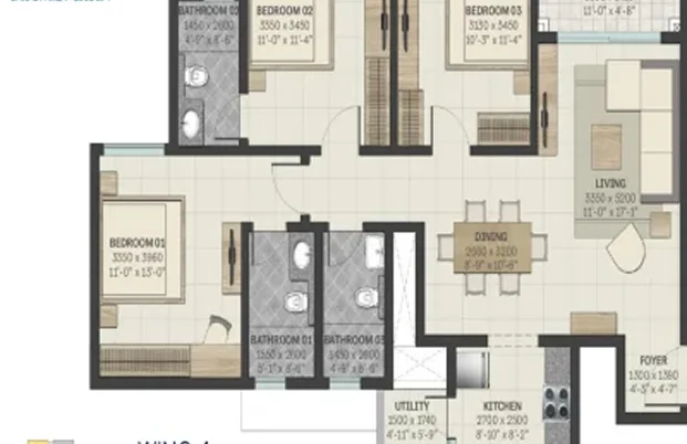 1 BHK Plan